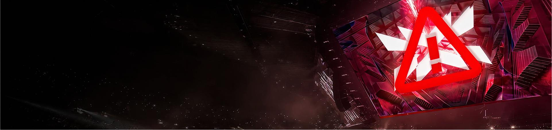 Турнирный зал Bigplay со знаком опасности